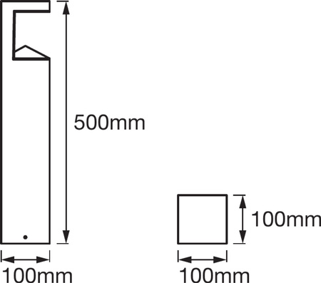 Zahradní závěsná lampa LED 9W Endura Style PIRAMID 50cm LEDVANCE