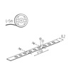 LED flexibilní pásek 11W/m 900lm/m 12V IP65 3000K Warm CRI90 5m L60 Kanlux