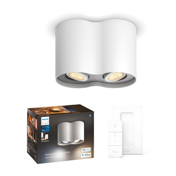 Stropní svítidlo LED Spot Pillar White 2x5W CCT PHILIPS HUE Bluetooth Zigbee + stmívač