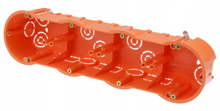 Čtyřnásobná elektrická skříň PK60 Deep pro sádrokartonové desky Regips + šrouby PAWBOL