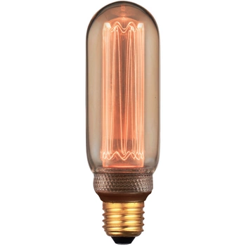 Dekorativní LED žárovka E27 T45L 4W 200lm 1800K Teplá bílá 320° DecoVintage Amber Pillar GOLDLUX (Polux)