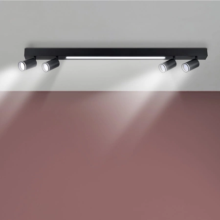 Bodové stropní svítidlo 3x GU10 černé PARIS Sanico Goldlux