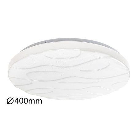 Plafond LED stropní světlo pro povrchovou montáž 24W 2000lm 3000-6500K CCT stmívatelné dálkové ovládání bílé moderní Mason Rabalux