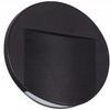 Schodišťové světlo LED 0,8W 15lm 3000K teplá bílá Round Black Erinus Kanlux
