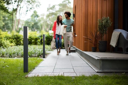 Venkovní LED zahradní svítidlo STRATOSPHERE myGarden 2x4.5W 4000K IP44 Tyč 77cm Antracit PHILIPS