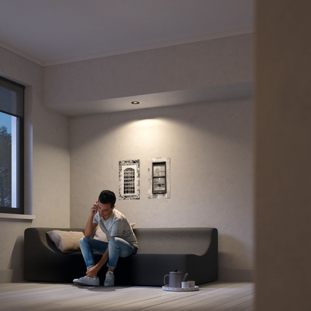 Zásuvné halogenové svítidlo DONEGAL GU10 Round Movable Grey PHILIPS