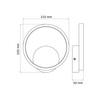 Nástěnné svítidlo LED 11,5W 700lm 4000K Neutral Black ROMAN Sanico Goldlux