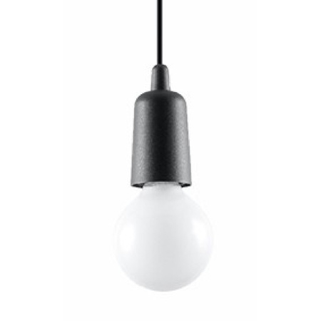 Stropní závěsné svítidlo LED DIEGO E27 Overhang Black SOLLUX
