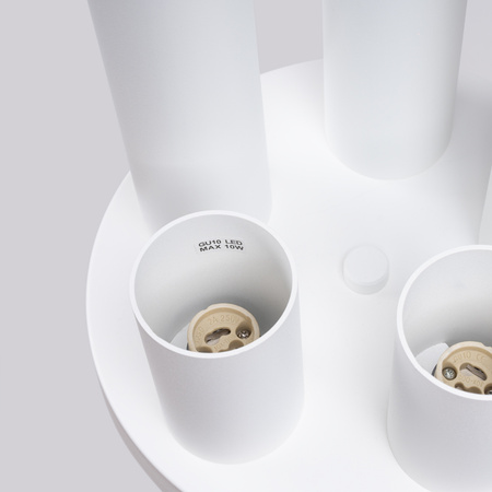 Stropní plafon Tuba Spot 5x GU10 White Lagos Ocean Green SL.1465 Sollux