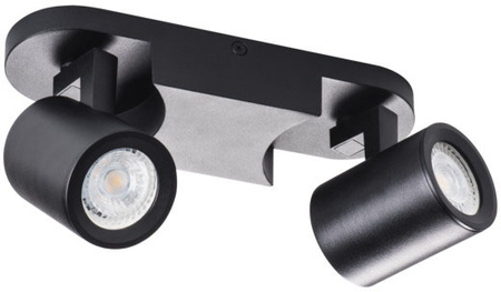 Nástěnné svítidlo Stropní svítidlo Nastavitelné LED GU10 Round Black Laurin Kanlux