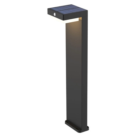 Solární zahradní lampa LED Drive-in Dekorativní venkovní pól Hliníkový snímač pohybu USB C