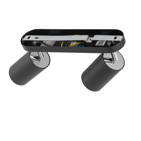 EYE Spot 6020 Nowodvorski nástěnná lampa černá 2xGU10 nástěnná lampa pohyblivá ocel + sklo moderní