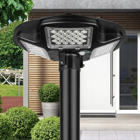 Pouliční lampa LED solární lucerna 200W IP65 mikrovlnný pohybový senzor + dálkové ovládání