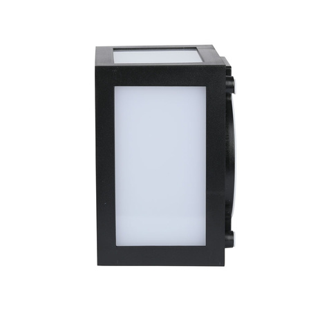 LED nástěnné svítidlo 12W 3000K IP65 Cube Black VT-822 V-TAC