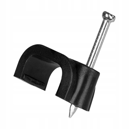 Držák plochého kabelu FLOP CLIP YDYp2x1.5 7/5 Černý 100 ks PAWBOL