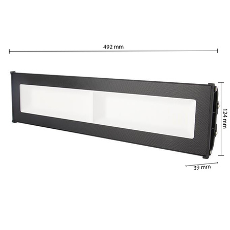 Průmyslová lineární LED lampa High Bay 100W 11000lm 5000 Cold 110° Black IP65 Masterled