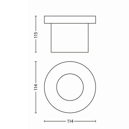 LED zahradní lampa na zem MOSS myGarden 3W 2700K IP67 kulatá stříbrná PHILIPS