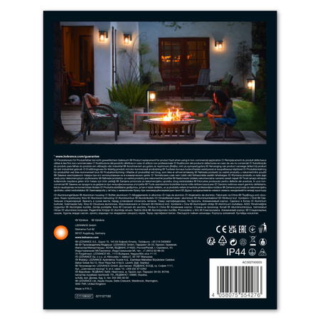 Nástěnné svítidlo E27 IP44 Endura Amber CLASSIC CASCADE WALL LEDVANCE nástěnné svítidlo