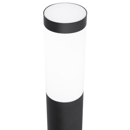 Venkovní zahradní lampa E27 BLACK POST 65cm s pohybovým a soumrakovým senzorem