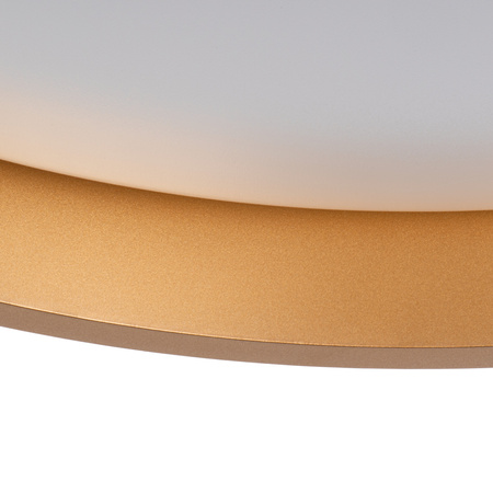 Plafond LED stropní panel Svítidlo pro povrchovou montáž 17,5W 945lm 4000K Neutral 120° Round White Gold Soln Kanlux