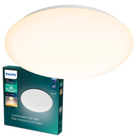 MOIRE přisazená LED stropní lampa 20W 2700K 38cm bílá kulatá PHILIPS
