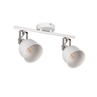 Stropní svítidlo LED E14 s reflektorem nastavitelné kulaté bílé stříbrné Derato Kanlux