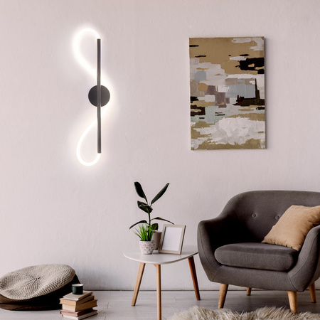 LED závěsné stropní svítidlo 19W 2230lm 4000K Neutral Black Emma Sanico Goldlux