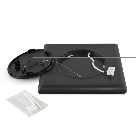 Plafond LED stropní svítidlo pro povrchovou montáž 22W 2900lm 4000K Neutral Black Videx