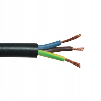 Vodič Kabel OW H05RR-F 300/500V 3x1.5mm Černý 1m ELEKTRICKÝ KABEL