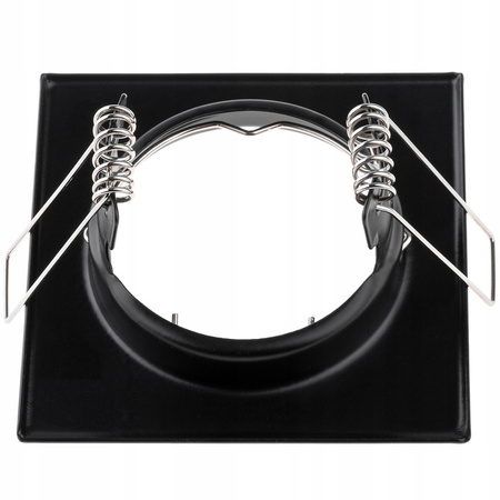 Halogenová Podhledové svítidlo GU10, MR16 Stálá Čtvercová Černá Plech PAVO LUMILED