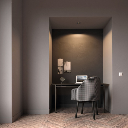 Zásuvné halogenové svítidlo DONEGAL GU10 Square Movable Satin PHILIPS