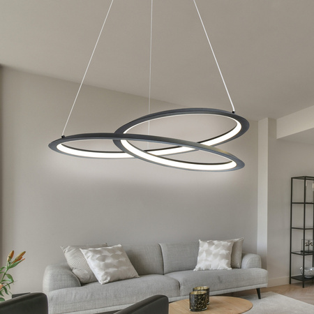 Stropní závěsné svítidlo LED 44W 5300lm 4000K neutrální 120° černá TANGO Sanico Goldlux