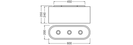 Dekorativní povrchová stropní lampa E27 kartonová hnědá dekorace Ledvance