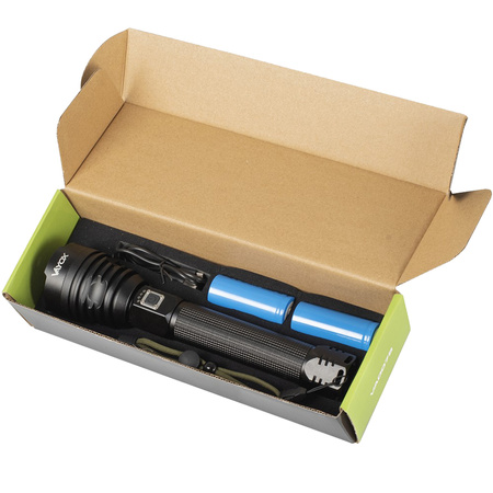 Taktická dobíjecí USB vojenská LED svítilna 15W VA0075 Vayox