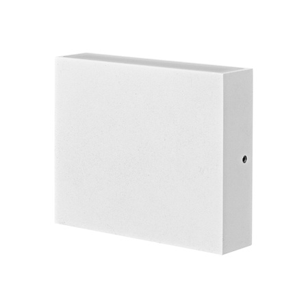LED zahradní nástěnné svítidlo bílé horní a spodní 6.5W 2x250lm IP44 SQUARE CHICAGO GOLDLUX (Polux)