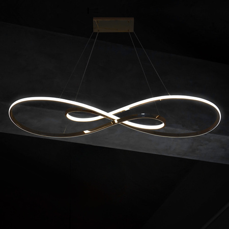 LED závěsné stropní svítidlo závěsné 50W 7800lm 4000K neutrální zlatá Zumba Sanico Goldlux