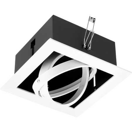 Halogenová Podhledové svítidlo GU10, ES111 Nastavitelná Čtvercová Bílá CANIS LUMILED