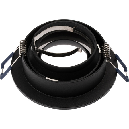 Halogenová Podhledové svítidlo GU10, Stálá Kulatá Černá TRIBUS LUMILED