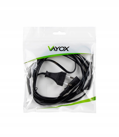 Napájecí kabel 1.5m kabel pro rádio TV napájecí adaptér CEE 7/16 - IEC 320 C7 230V VAYOX