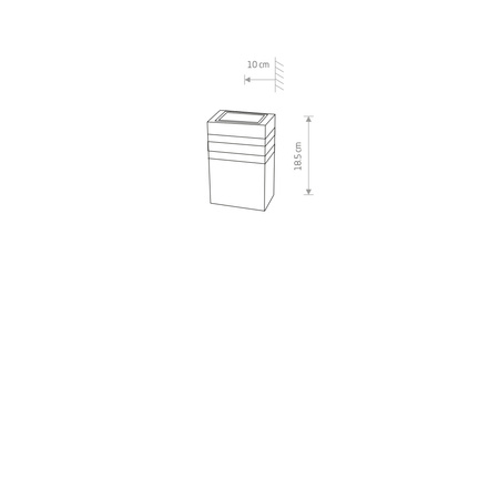 Zahradní lampa Nástěnná lampa RIO I 4423 E27 IP54 Černá Nowodvorski