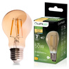 LED žárovka E27 A60 6W 660LM = 50W 2000K teplá bílá 360° Filament Amber LUMILED