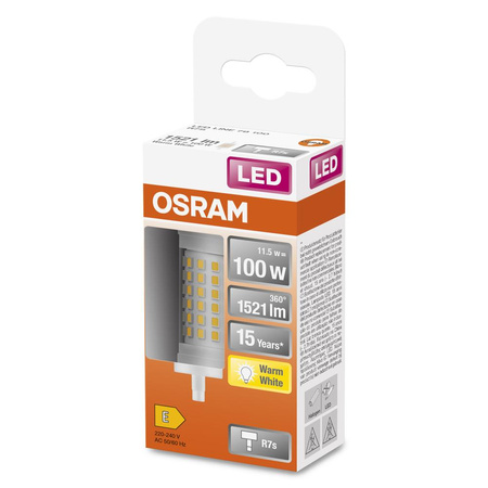 LED žárovka R7s 78mm 12W = 100W 1521lm 2700K Teplá bílá 360° OSRAM STAR