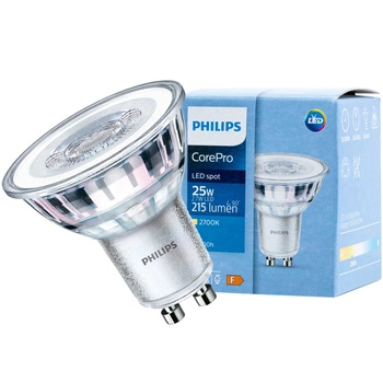 LED žárovka GU10 2.7W = 25W 215lm 2700K Teplá bílá 36° PHILIPS