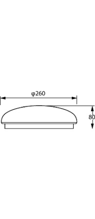 Plafond LED povrchová montáž SHAN 12W 4000K 26cm kulatý se senzorem pohybu PHILIPS