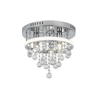 Plafond LED stropní svítidlo Povrchové nástěnné svítidlo 32W stmívatelné chrom Classic Pallas Rabalux