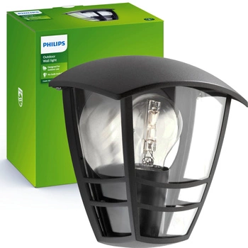 Zahradní lampa LED nástěnná lampa CREEK myGarden E27 IP44 Lucerna černá PHILIPS