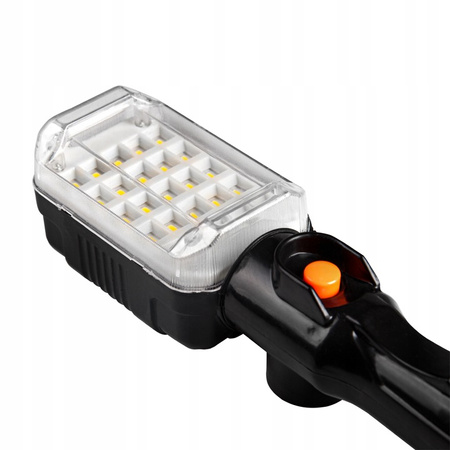 Dílenská LED lampa 230V 12W 960lm Magnetový háček na 5m kabelu