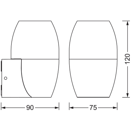 Nástěnné svítidlo GU10 IP44 Endura CANNON UP LEDVANCE nástěnné fasádní svítidlo