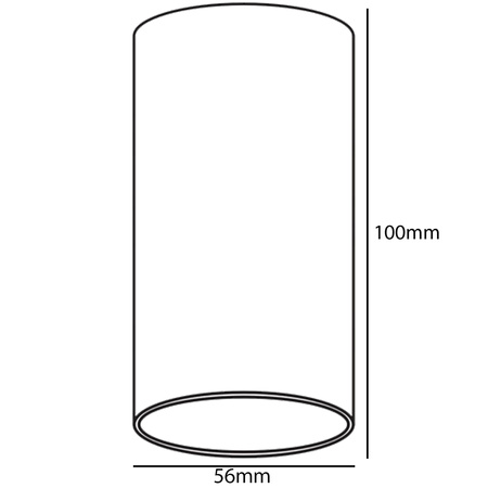LED přisazené HALOGENOVÉ pevné kulaté stropní svítidlo GU10 bílé
