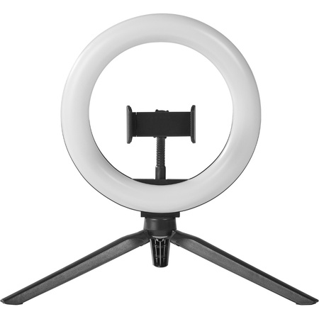 Mobilní LED kruhová stojací lampa pro selfie 5.5W 250lm CCT 20cm Bluetooth LEDVANCE + dálkové ovládání